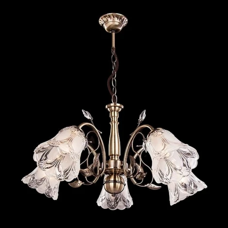 Подвесная люстра Eurosvet 30009 30009/5 античная бронза