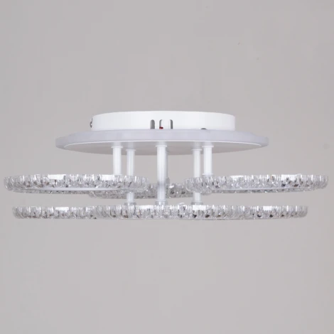 Потолочная люстра светодиодная на штанге с пультом с регулировкой цветовой температуры, яркости и ночным режимом Reluce 36890-0.3-3+3 WH (RGB)