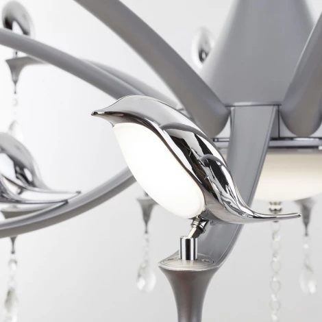 Подвесная люстра IDLamp Uccelli 385/16-LEDSilver