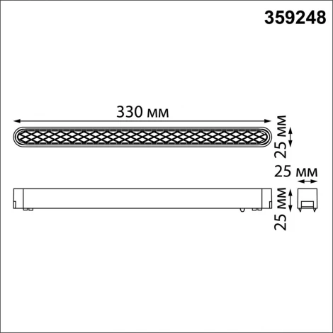 Трековый светильник Novotech Smal 359248 SHINO черный для низковольтного шинопровода IP20 LED 18W 48V 1080Лм 3000К