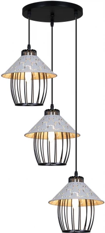 Подвесной светильник Reluce 02513-0.9-03 BK+WH (220V, на проводе)