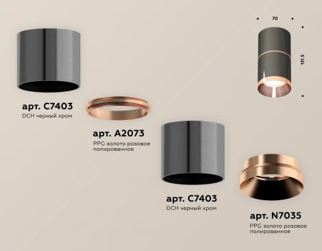 Накладной точечный светильник Ambrella Techno Spot XS7403101 (220V, круглые)