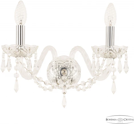 Бра Bohemia 104 104B/2/165 Ni (220V, подвески, подсвечник, свеча)