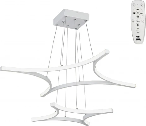 Подвесной светильник с ПДУ светодиодный LED 46Вт, 2700-6500К Vitaluce V2511DT-0/4+4S (220V, на тросе)