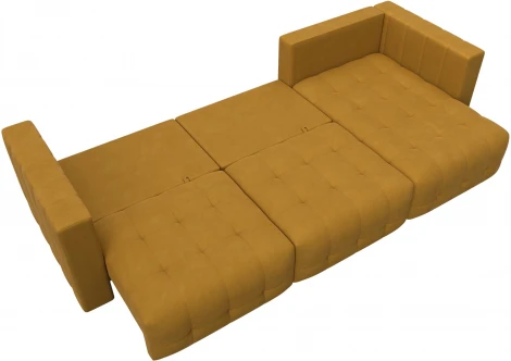 Диван угловой Лига-052 НПБ Лонг угол универсальный Лига Диванов (Велюр) арт.128830