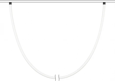 Трековый светильник магнитный светодиодный MAG-FLEX-TUBE-ELASTIC-L5000-70W Day4000 (BK, 360 deg, 48V) (Arlight, IP20 Металл) 035385