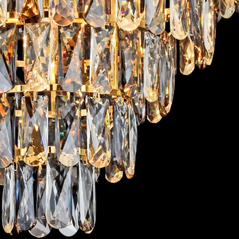 Подвесная люстра хрустальная Reluce 88094-0.4-600 droplight (220V, на цепи)