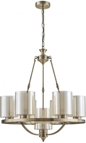 Подвесная люстра Lumion Riverly 6524/7 античная латунь E27 7*60W 220V