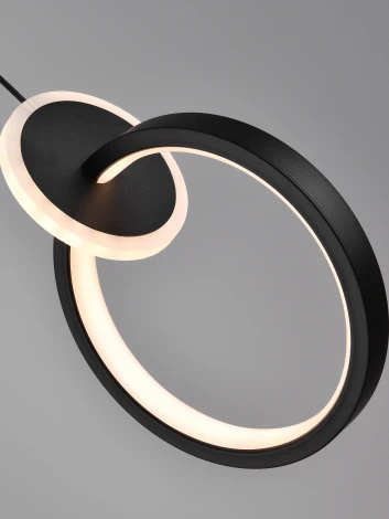 Подвесной светодиодный светильник Natali Kovaltseva LED LAMPS 81418 24W, чёрный, LED