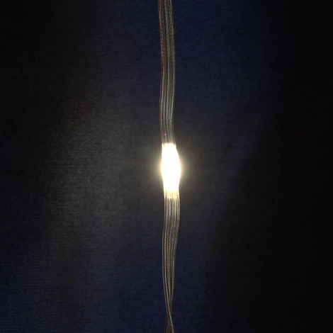 Светодиодная гирлянда Feron CL27 48599 занавес Водопад 3*3м + 3м 220V 5000K, статичная, c питанием от сети, прозрачный шнур