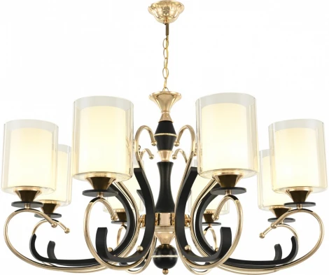 Подвесная люстра Arte Milano Florentia-2237 302237/8 Bk/Gd (220V, на цепи)