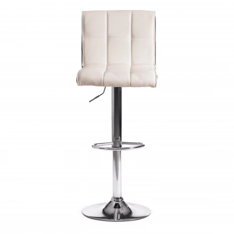 Стул барный BARBER (mod. KY711D) белый/черный/хром (металл/экокожа)