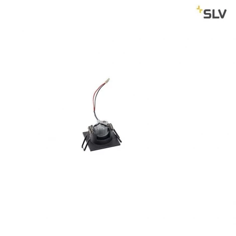 Точечный светильник встроенный светодиодный черный SLV New Tria 114410