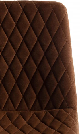 Стул CHILLY X (mod. 7096-1) ткань/металл, 45x53х88 см, высота до сиденья 50 коричневый barkhat 12/черный Tetchair 17250