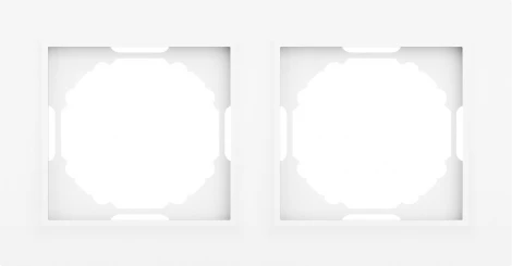 Рамка 2-я, Wave глянцевый белый Donel A07 DEW21203