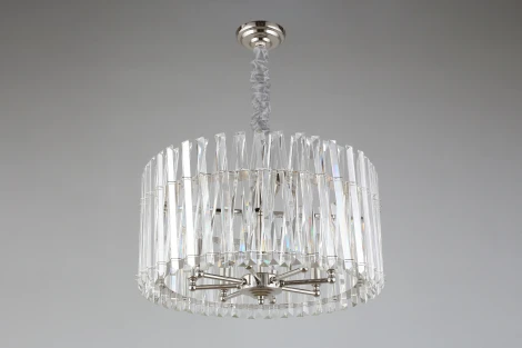 Подвесная люстра Aployt Verene APL.808.03.08 (220V, хрусталь, на цепи, свеча, круглые)