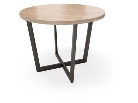 Обеденный стол Лофт О  100 Дуб табачный ЛДСП