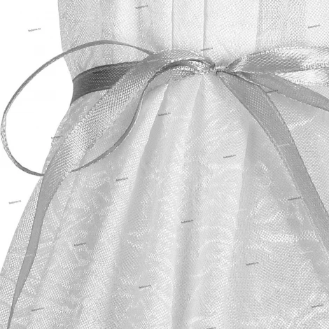 Абажур Аврора, белый с серебром