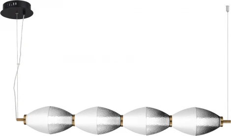 Подвесной светильник ST Luce Ice SL6130.403.24 Черный/Белый, Дымчатый LED 1*28W 3000K (220V, на тросе)