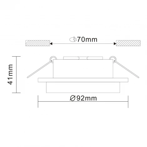 Встраиваемый точечный светильник ST Luce Chomia ST206.408.01 (220V, круглые)
