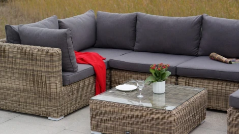 Журнальный столик плетеный, цвет соломенный 4SIS Лунго YH-S4019G