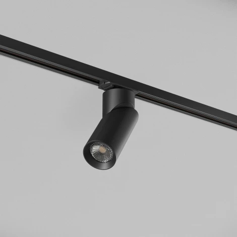 Трековый светильник однофазный 220V Denkirs Slant DK6080-BK (круглые)