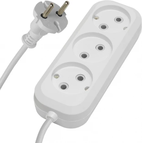 Удлинитель 3-х местный 2 метра без заземления Stekker Home 39209