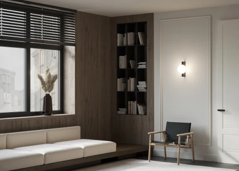 Бра Maytoni Avant-garde MOD324WL-01B (220V, шар)