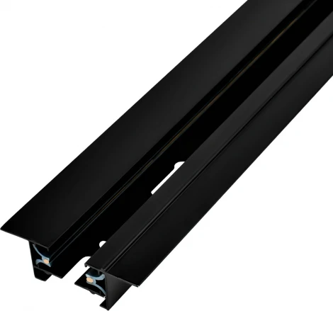 Встраиваемый шинопровод под гипсокартон однофазный металл/медь, черный, 2 метра Escada Prima ESTR10009