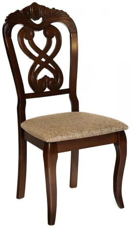 Стул -Андромеда/ Andromeda Cappuchino, ткань коричневая S 168-7 (дерево гевея)