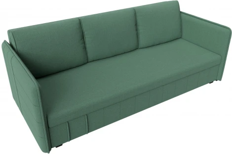 Диван прямой Слим (Зеленый/Рогожка) Лига Диванов арт.121146