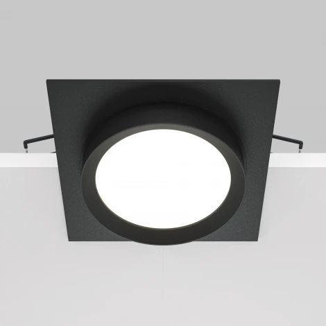 Встраиваемый светильник Hoop GX53 1x15Вт Maytoni Technical DL086-GX53-SQ-B (220V, круглые)