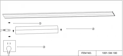 Проводной коннектор для драйвера с вилкой Favourite Unika 1001-SW-180