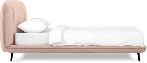 Кровать Amsterdam ОГОГО (арт.831266), (Велюр/Бежевый)