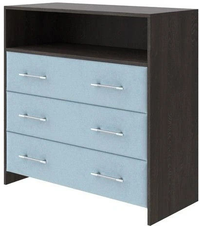 PROxSON Комод Varna (ЛДСП Кантербери+ткань Дуб Кантербери/Teddy Морозная свежесть) 90x40