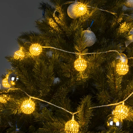 Гирлянда Eurosvet 400-003 золото/теплый белый с эффектом мерцания