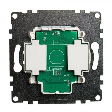 Выключатель сенсорный двухклавишный (белый) Stekker Катрин 50275