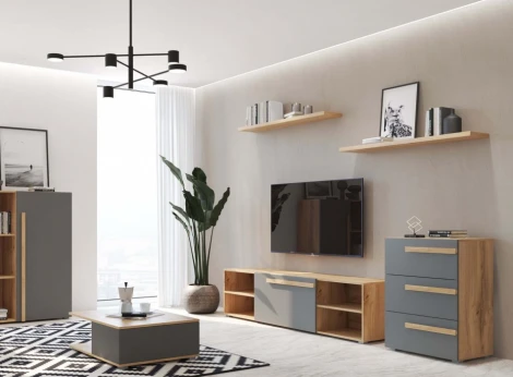 Полка Чернин (Чернин дуб вотан) Woodville арт.561146