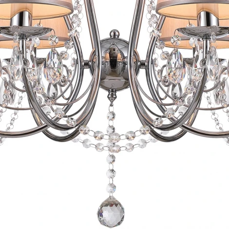 Подвесная люстра ILLUMICO IL6183-6P-27 CR (220V, на цепи)