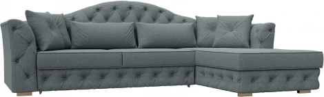 Диван угловой Артис правый угол (Серый/Рогожка) Лига Диванов арт.122771