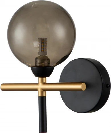 Бра настенное Piano V000170 (11021/1W Smoke) (220V, шар)