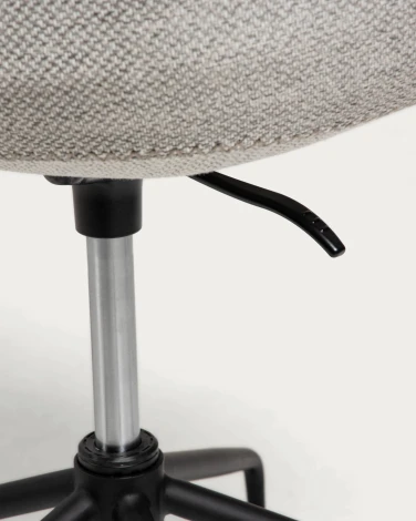 Обеденный стул La Forma (ex Julia Grup) Yvette (Серый/ Сталь,Пена,Металл,Пенополиуретан)