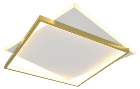 Потолочный светильник светодиодный с пультом ЭРА Lima CLL-1-82-RC WH+GD