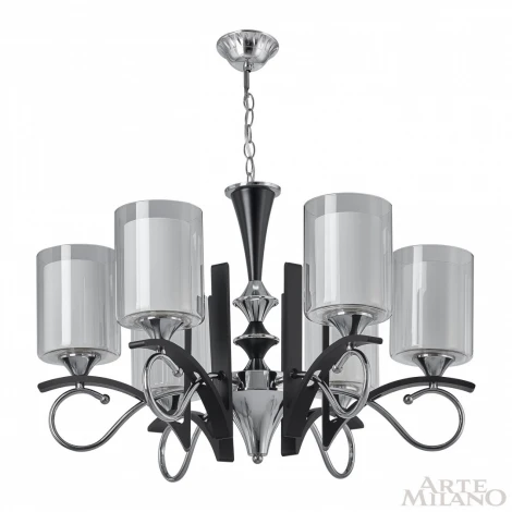 Подвесная люстра Arte Milano Florentia-9167 309167/6 Bk/Ni (220V, на цепи)