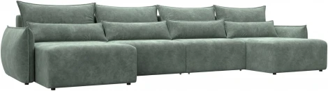 Диван П-образный Лига-051 НПБ Лонг Лига Диванов (Велюр) арт.128736