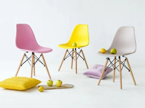 Обеденный стул Frank-Spacer ОГОГО Обстановочка! (Пластик,Массив дерева/Розовый) арт.920368