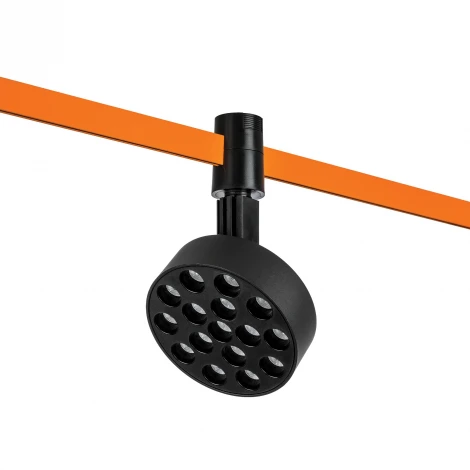 Трековый светильник низковольтный светодиодный 48V 10W черный 4000K Lightstar Due Hermes 210747