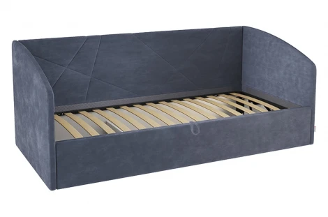 Кровать с подъемным механизмом Квест (Софа) 90х200 см Mebelson (ДСП,ЛДСП,Велюр/Желтый) арт.KM.S-17.2076