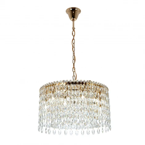 Подвесная люстра хрустальная с пультом Modelux MODELUX ML.7074.12 GD