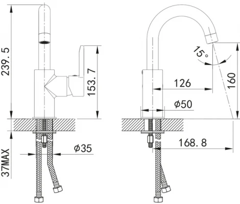 Смеситель IDDIS Sena SENSBR0i01 для раковины